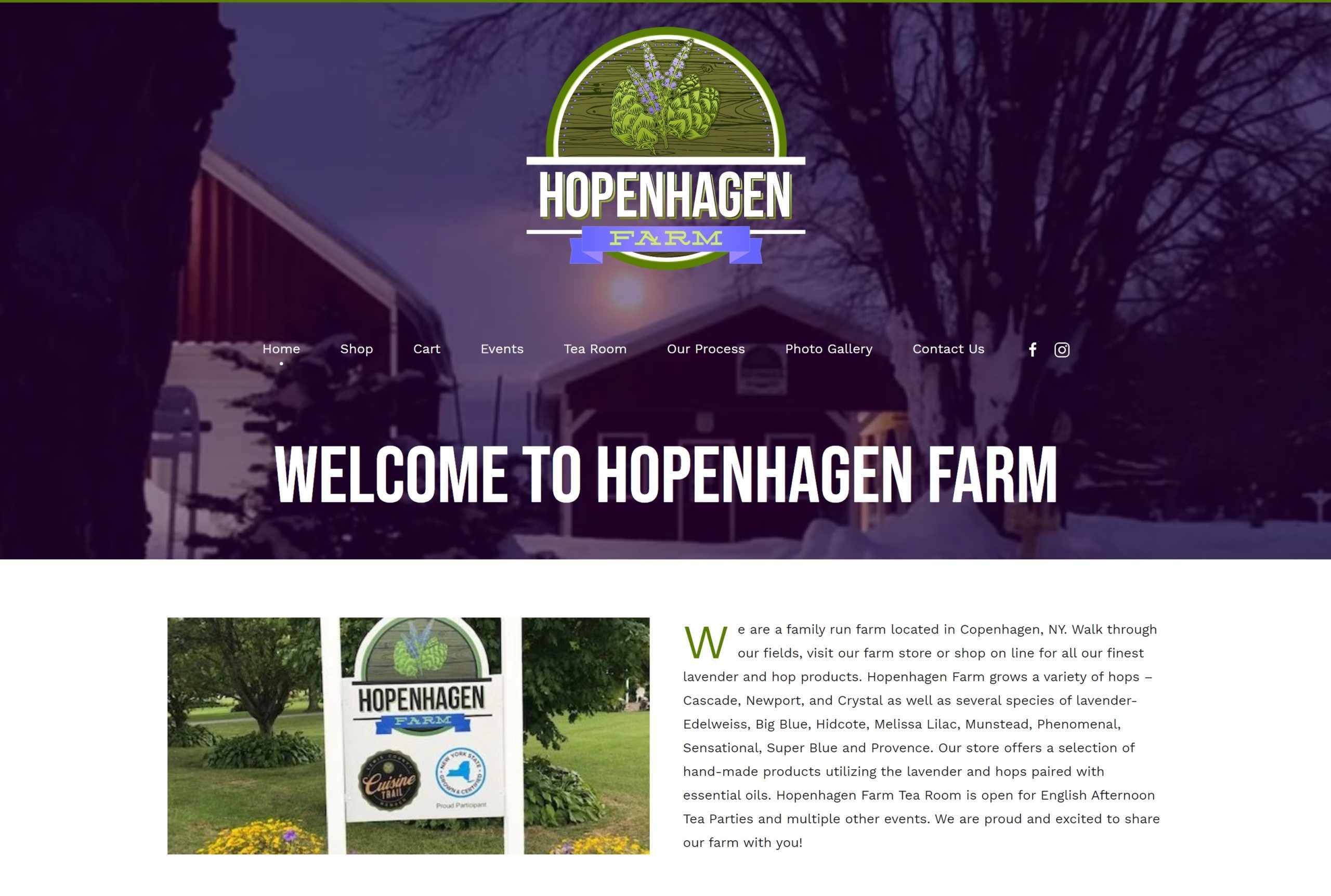 Hopenhagen Farm built on MyNNY.biz